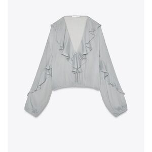 Zara RUFFLED FLOWY BLOUSE
Worn once